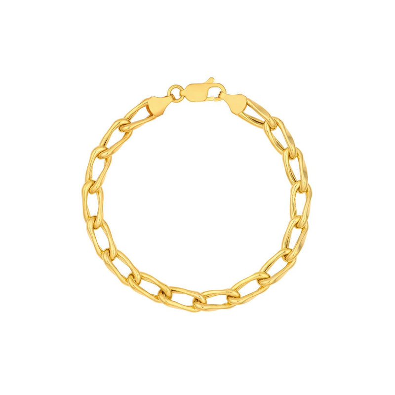 Birmingham Jewelry - 14K Yellow Gold Cable Twist Open Link Bracelet - Birmingham Jewelry