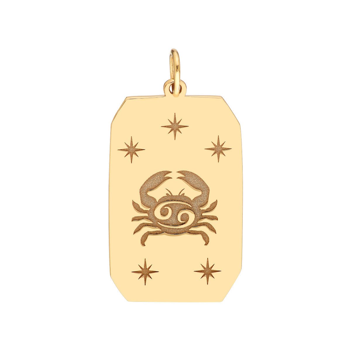 Birmingham Jewelry - 14K Yellow Gold Cancer Engraved Pendant - Birmingham Jewelry