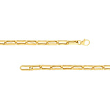 Birmingham Jewelry - 14K Yellow Gold Chunky Oval Pinched Links Bracelet - Birmingham Jewelry