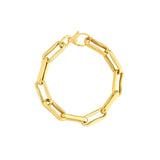 Birmingham Jewelry - 14K Yellow Gold Chunky Oval Pinched Links Bracelet - Birmingham Jewelry