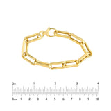 Birmingham Jewelry - 14K Yellow Gold Chunky Oval Pinched Links Bracelet - Birmingham Jewelry