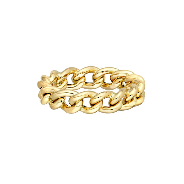 Birmingham Jewelry - 14K Yellow Gold Concave Open Curb Ring - Birmingham Jewelry