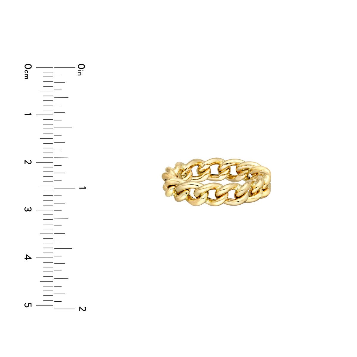 Birmingham Jewelry - 14K Yellow Gold Concave Open Curb Ring - Birmingham Jewelry