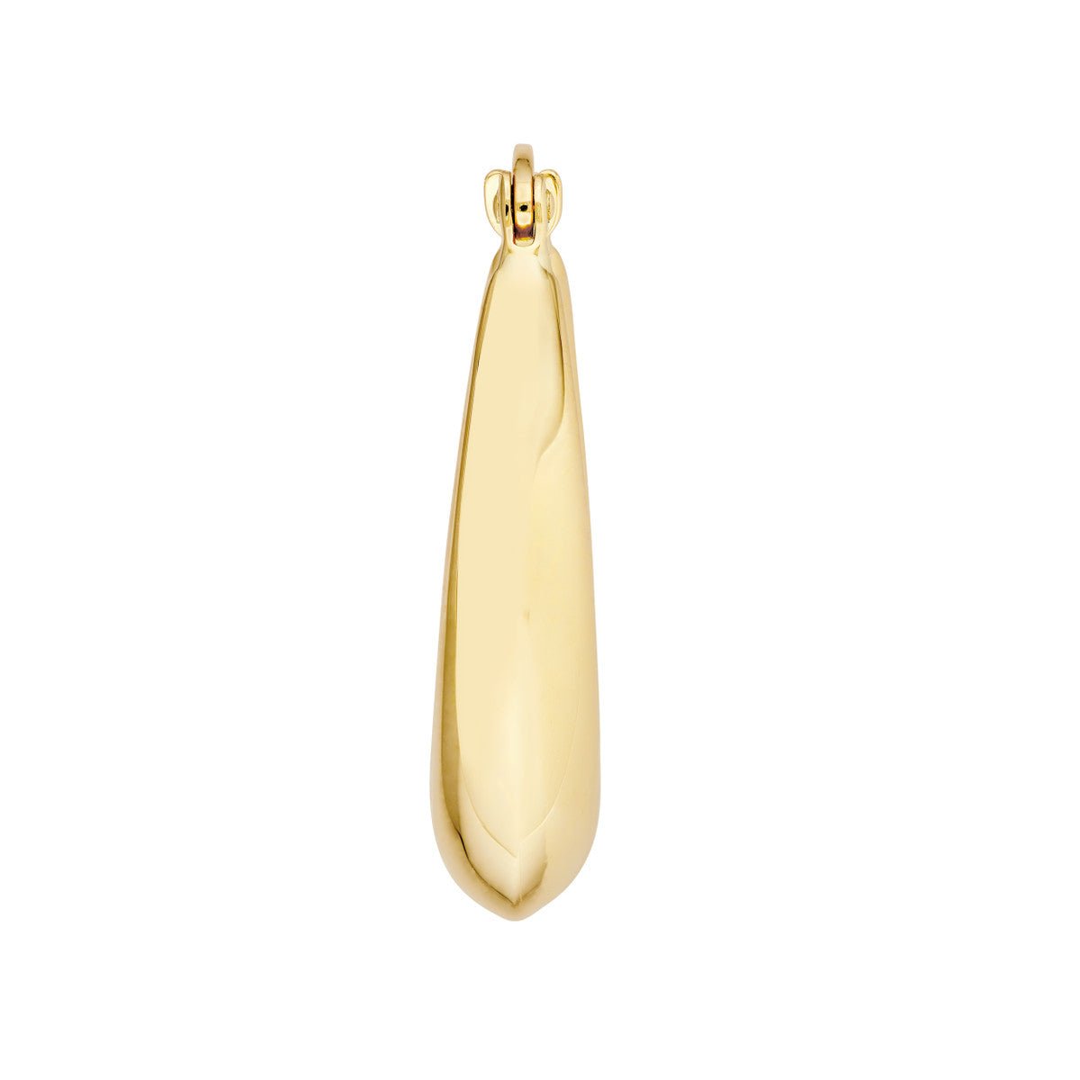 Birmingham Jewelry - 14K Yellow Gold Crescent Hoop Earrings - Birmingham Jewelry