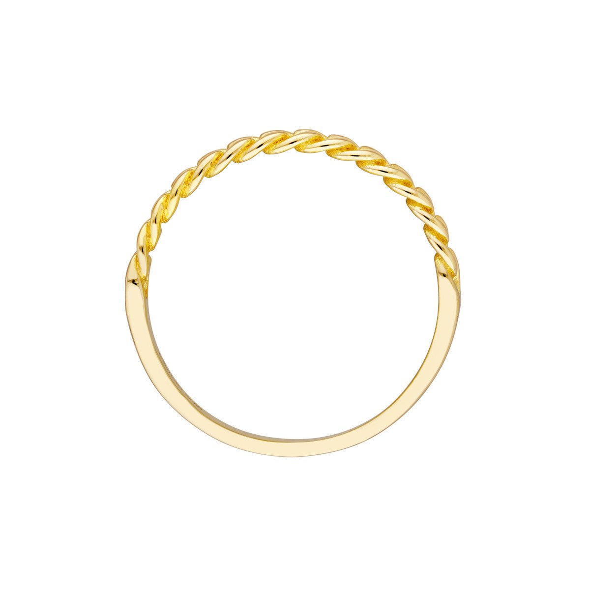 14K Yellow Gold Curb Chain Design Ring Birmingham Jewelry Ring Birmingham Jewelry 