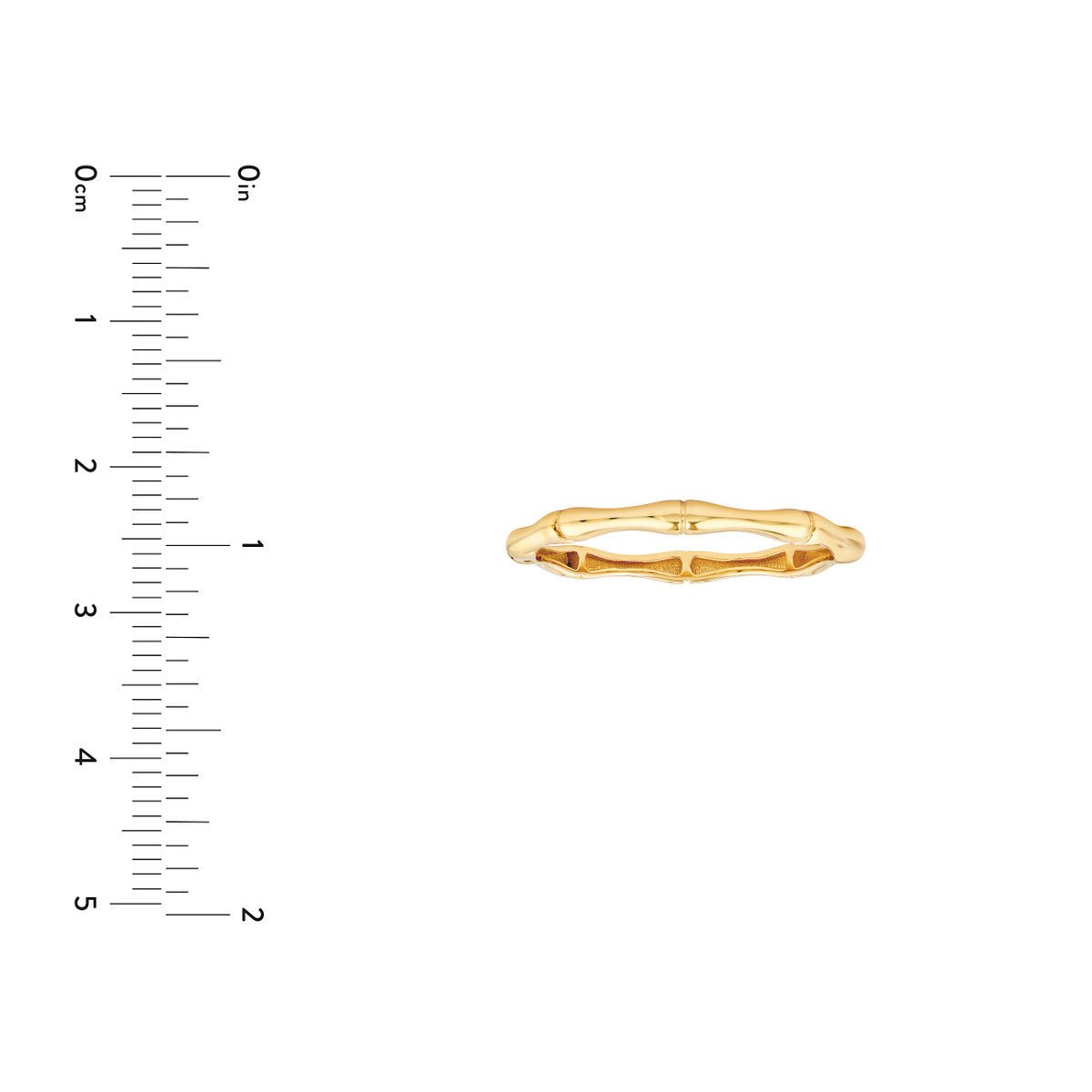 Birmingham Jewelry - 14K Yellow Gold Dainty Bamboo Band - Birmingham Jewelry