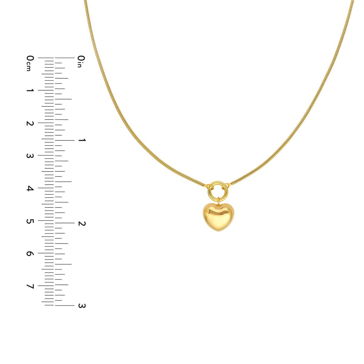 Birmingham Jewelry - 14K Yellow Gold Dangle Heart Necklace - Birmingham Jewelry