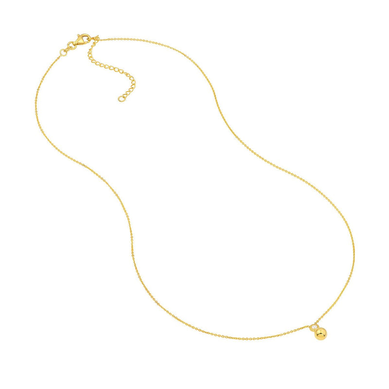 Birmingham Jewelry - 14K Yellow Gold Diamond Bezel Bead Necklace - Birmingham Jewelry