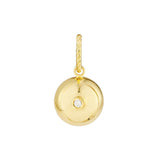 Birmingham Jewelry - 14K Yellow Gold Diamond Circle Bead Charm - Birmingham Jewelry