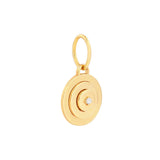 Birmingham Jewelry - 14K Yellow Gold Diamond Concentric Round Pendant - Birmingham Jewelry