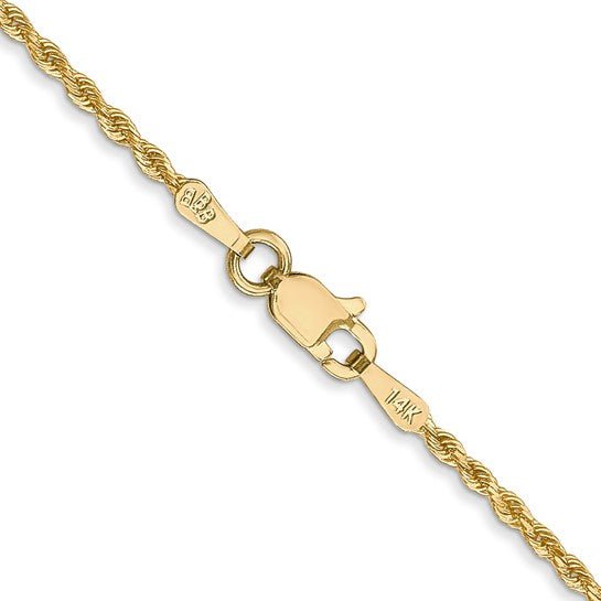 Birmingham Jewelry - 14K Yellow Gold Diamond Cut Rope Chain - Birmingham Jewelry