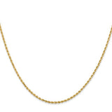 Birmingham Jewelry - 14K Yellow Gold Diamond Cut Rope Chain - Birmingham Jewelry