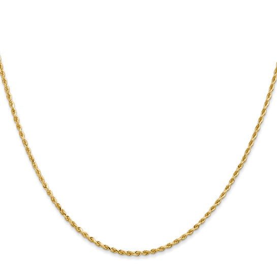 Birmingham Jewelry - 14K Yellow Gold Diamond Cut Rope Chain - Birmingham Jewelry