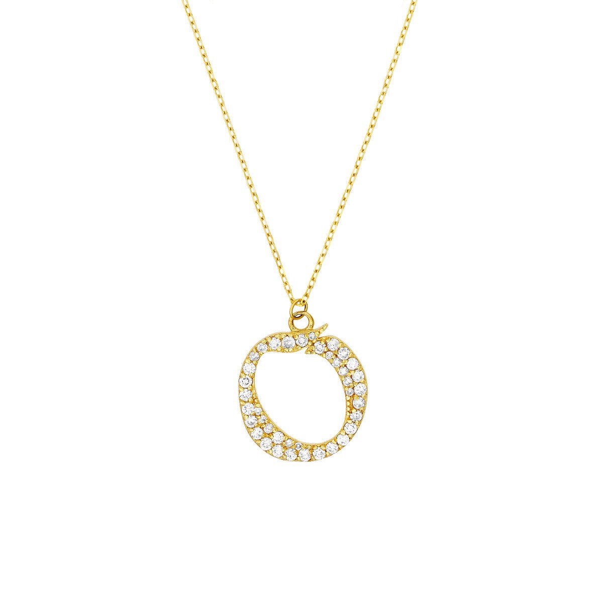 Birmingham Jewelry - 14K Yellow Gold Diamond Gothic Necklace - Birmingham Jewelry