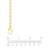 Birmingham Jewelry - 14K Yellow Gold Diamond Pear Lock Oval Link Chain - Birmingham Jewelry