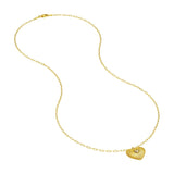 Birmingham Jewelry - 14K Yellow Gold Diamond Radiant Heart Pendant Necklace - Birmingham Jewelry