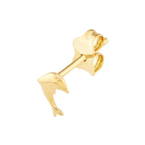 Birmingham Jewelry - 14K Yellow Gold Dolphin Stud Earrings - Birmingham Jewelry