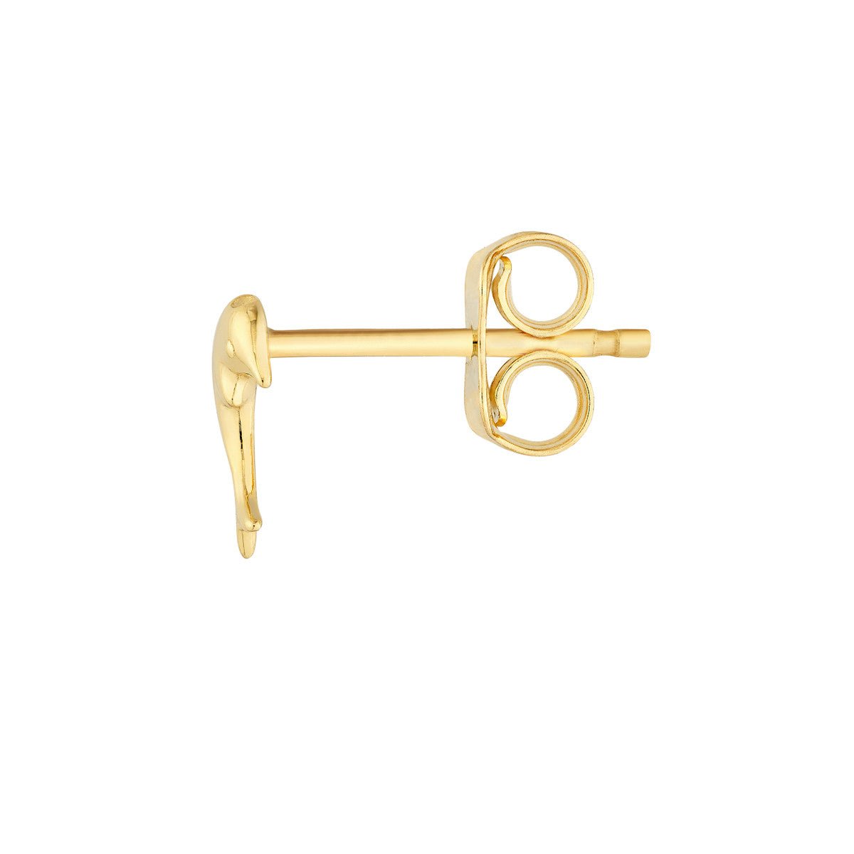 Birmingham Jewelry - 14K Yellow Gold Dolphin Stud Earrings - Birmingham Jewelry