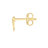 Birmingham Jewelry - 14K Yellow Gold Dolphin Stud Earrings - Birmingham Jewelry