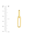 Birmingham Jewelry - 14K Yellow Gold Double Paperclip Earrings - Birmingham Jewelry