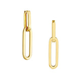 Birmingham Jewelry - 14K Yellow Gold Double Paperclip Earrings - Birmingham Jewelry