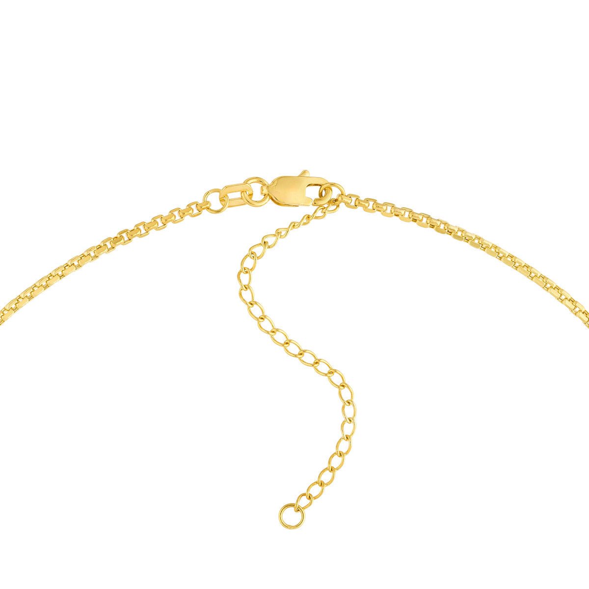 14K Yellow Gold Engravable Square Necklace Birmingham Jewelry Necklace Birmingham Jewelry 