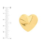 Birmingham Jewelry - 14K Yellow Gold Extra Large Puffy Heart Earrings - Birmingham Jewelry