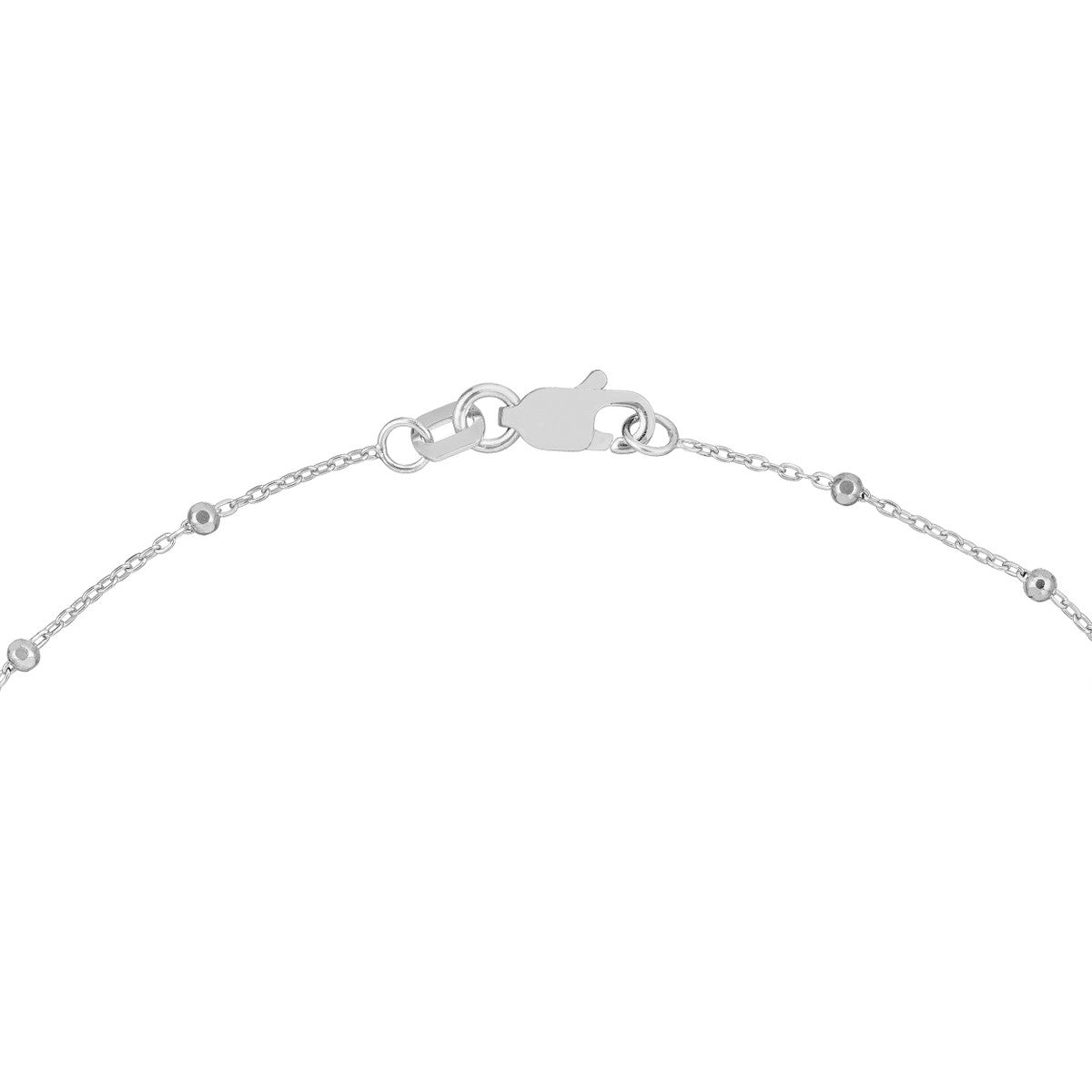 Birmingham Jewelry - 14K Yellow Gold Faceted Bead Saturn Chain with Lobster Lock Anklet - Birmingham Jewelry