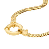 Birmingham Jewelry - 14K Yellow Gold Fancy Lock Snake D/C Chain - Birmingham Jewelry