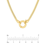 Birmingham Jewelry - 14K Yellow Gold Fancy Lock Snake D/C Chain - Birmingham Jewelry