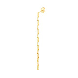 Birmingham Jewelry - 14K Yellow Gold Fancy Long Box Dangle Earrings - Birmingham Jewelry