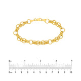 Birmingham Jewelry - 14K Yellow Gold Fantasy Link Bracelet - Birmingham Jewelry