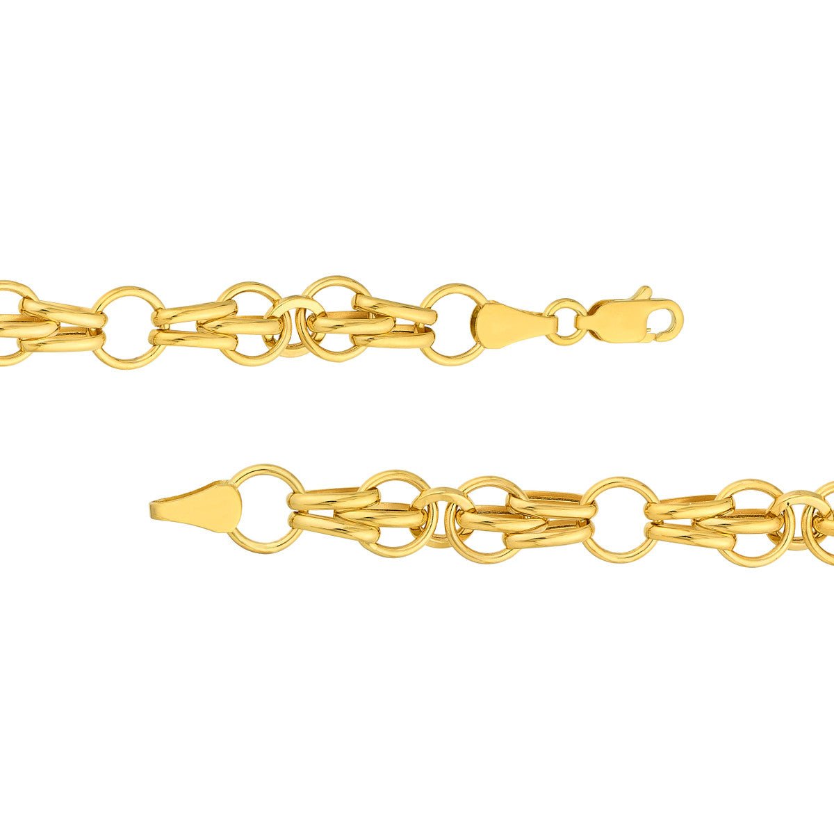 14K Yellow Gold Fantasy Link Bracelet Birmingham Jewelry Bracelet Birmingham Jewelry 