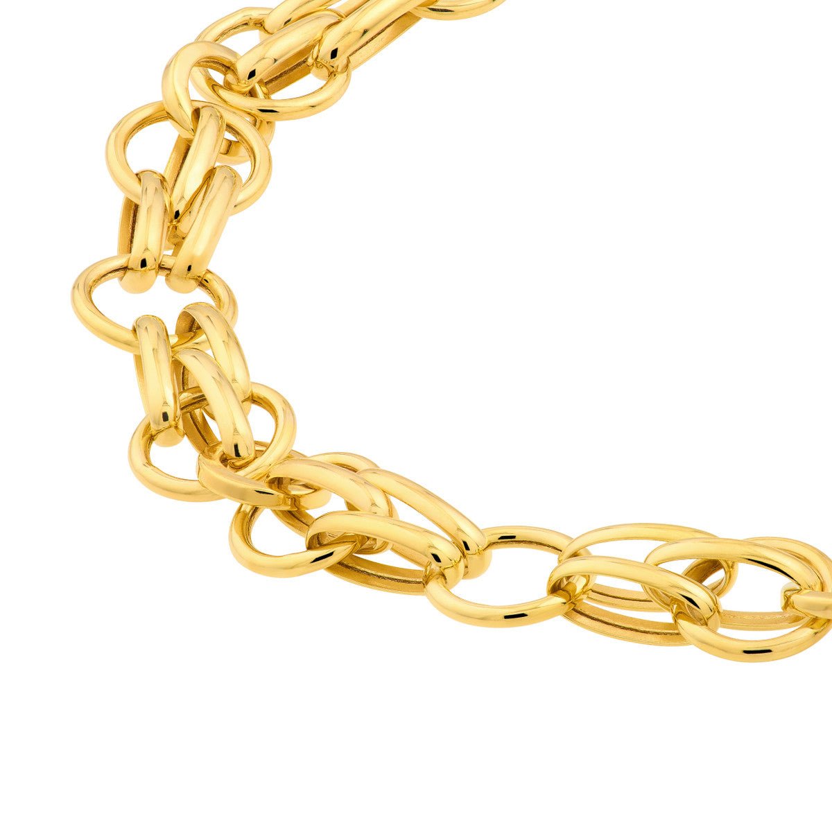 14K Yellow Gold Fantasy Link Bracelet Birmingham Jewelry Bracelet Birmingham Jewelry 