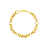 Birmingham Jewelry - 14K Yellow Gold Fantasy Link Bracelet - Birmingham Jewelry