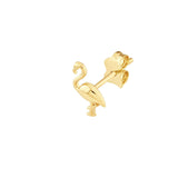 Birmingham Jewelry - 14K Yellow Gold Flamingo Stud Earrings - Birmingham Jewelry