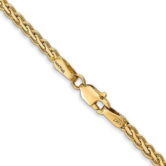Birmingham Jewelry - 14K Yellow Gold Flat Wheat Chain - Birmingham Jewelry