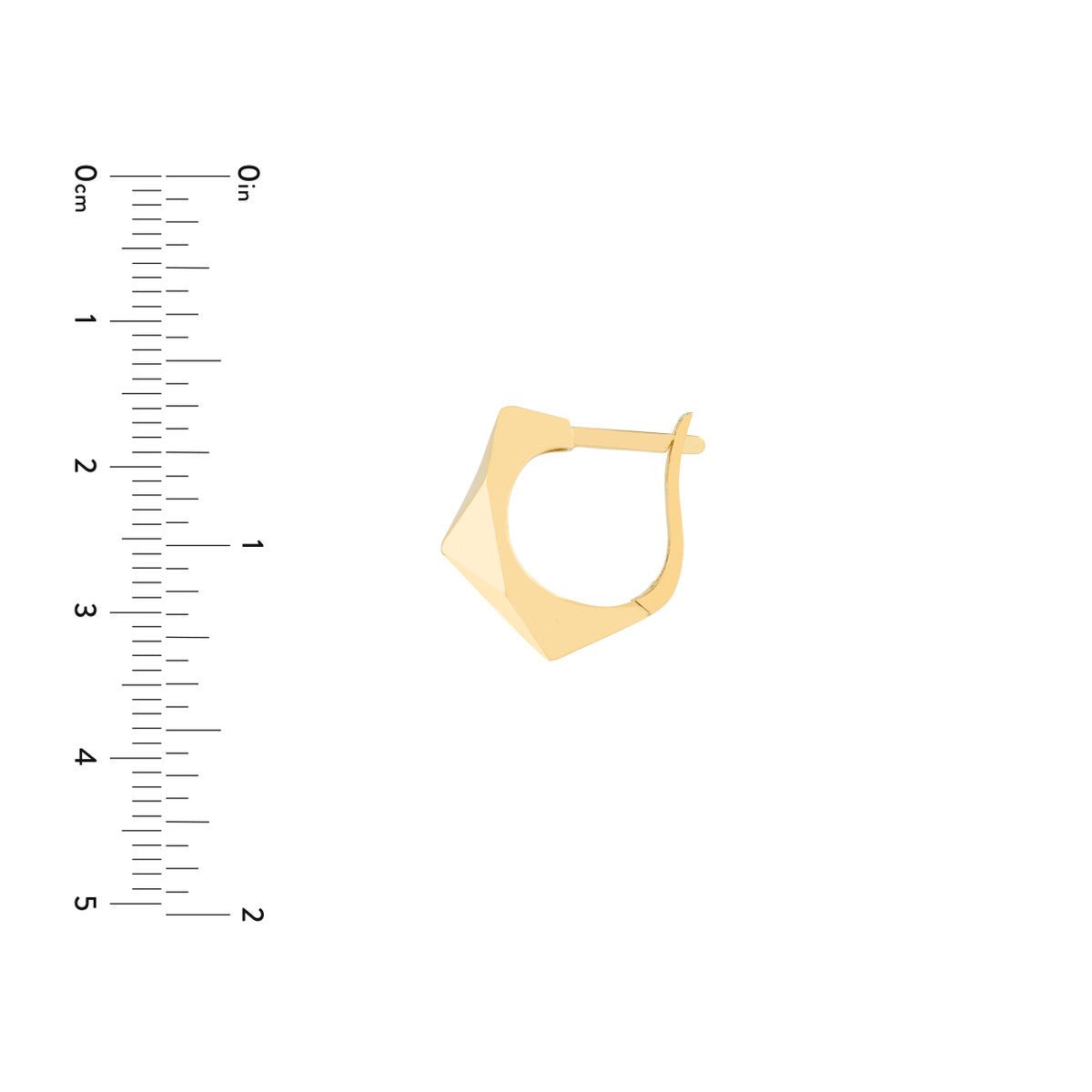 Birmingham Jewelry - 14K Yellow Gold Geometric Dome Earrings - Birmingham Jewelry