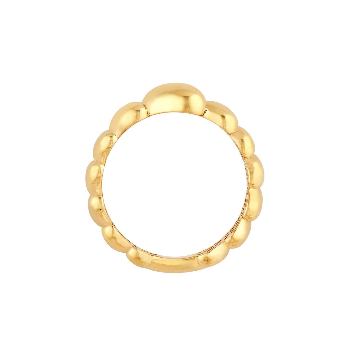 Birmingham Jewelry - 14K Yellow Gold Graduated Angled Heart Ring - Birmingham Jewelry