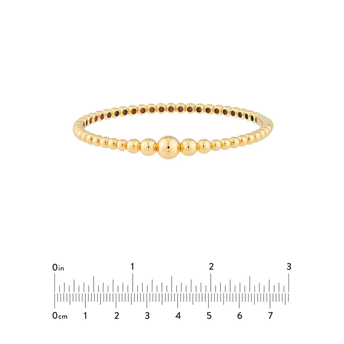 Birmingham Jewelry - 14K Yellow Gold Graduated Bead Bangle - Birmingham Jewelry