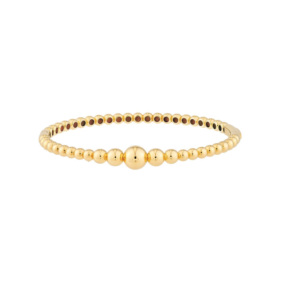 Birmingham Jewelry - 14K Yellow Gold Graduated Bead Bangle - Birmingham Jewelry