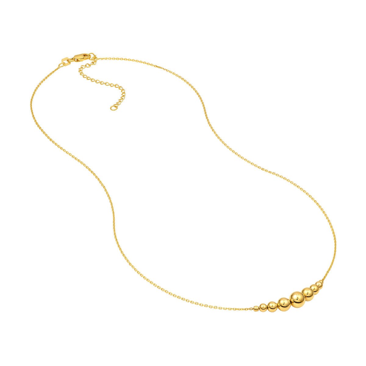 Birmingham Jewelry - 14K Yellow Gold Graduated Bead Necklace - Birmingham Jewelry
