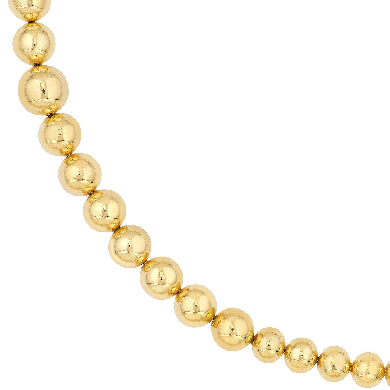 Birmingham Jewelry - 14K Yellow Gold Graduated Beaded Chain - Birmingham Jewelry