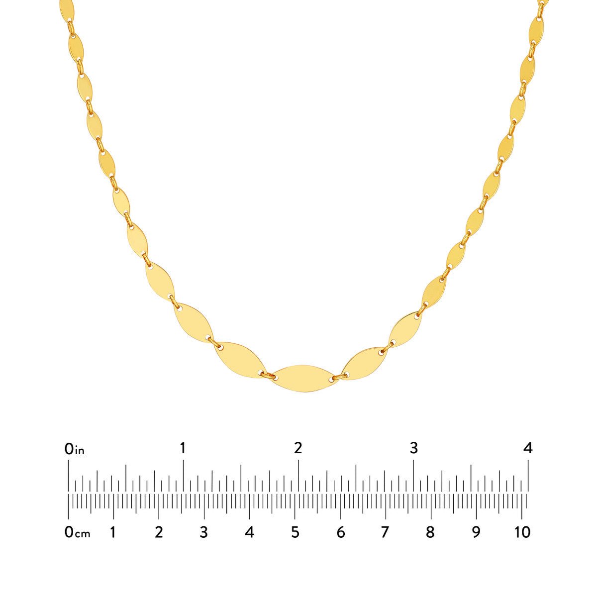 Birmingham Jewelry - 14K Yellow Gold Graduated Diamond Shaped Necklace - Birmingham Jewelry