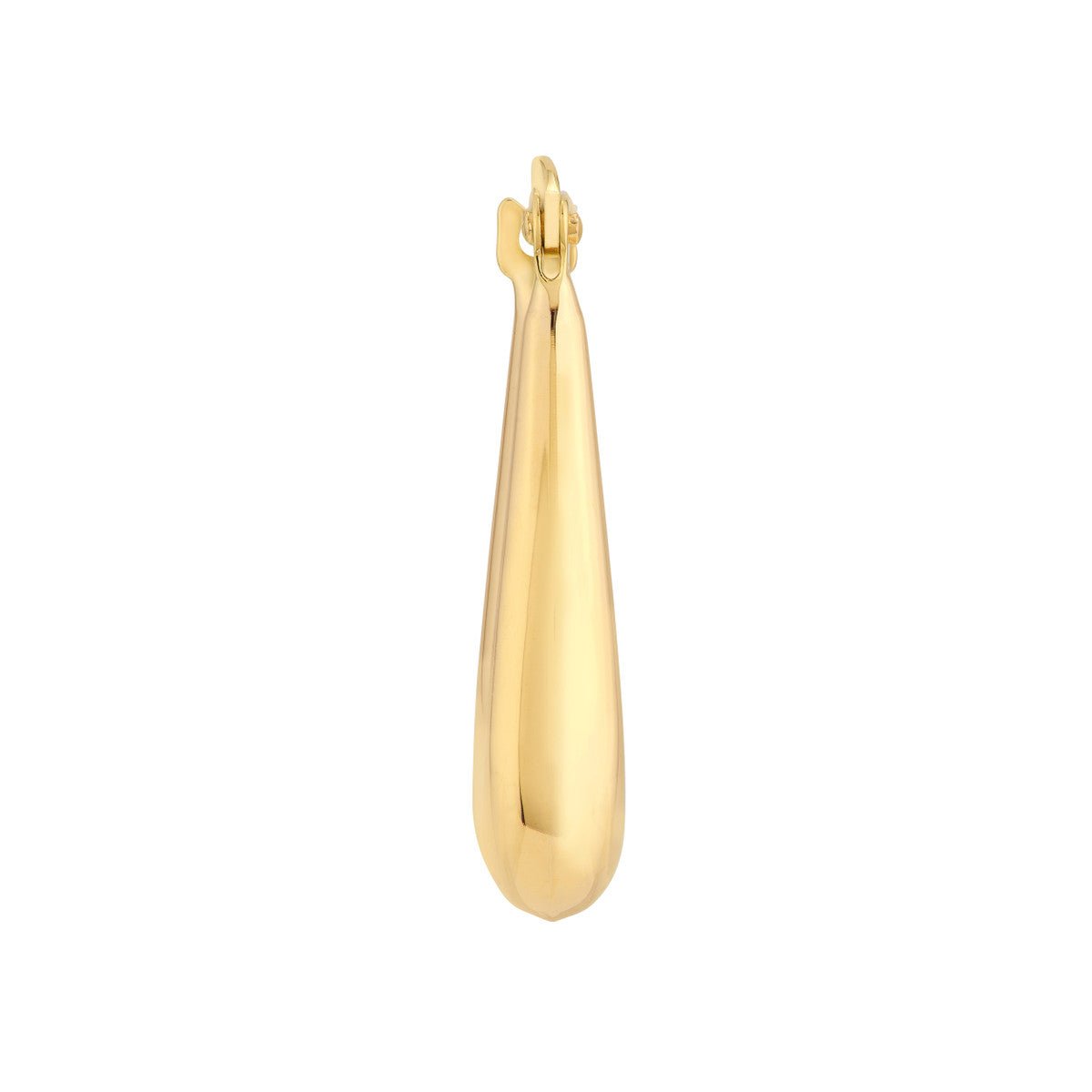 Birmingham Jewelry - 14K Yellow Gold Graduated Square Puff Hoop Earrings - Birmingham Jewelry