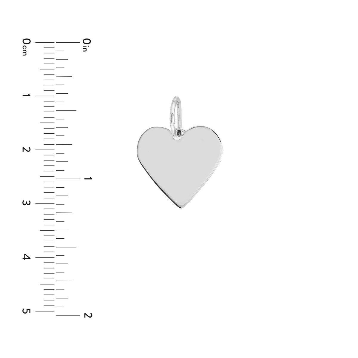 Birmingham Jewelry - 14K Yellow Gold Heart Engravable Charm - Birmingham Jewelry