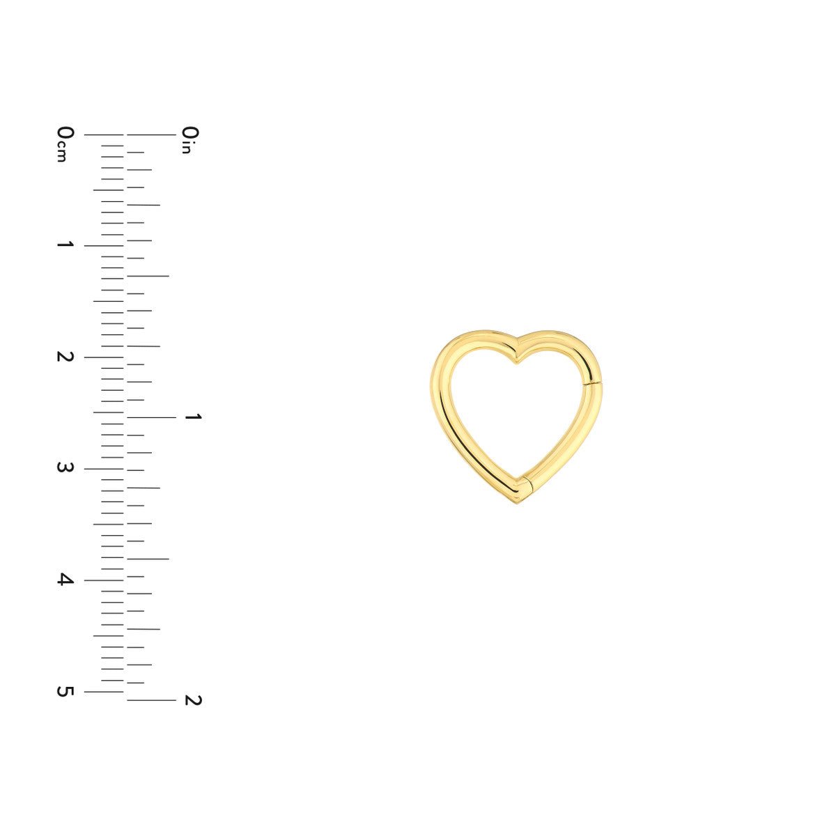 Birmingham Jewelry - 14K Yellow Gold Heart Snap Lock - Birmingham Jewelry