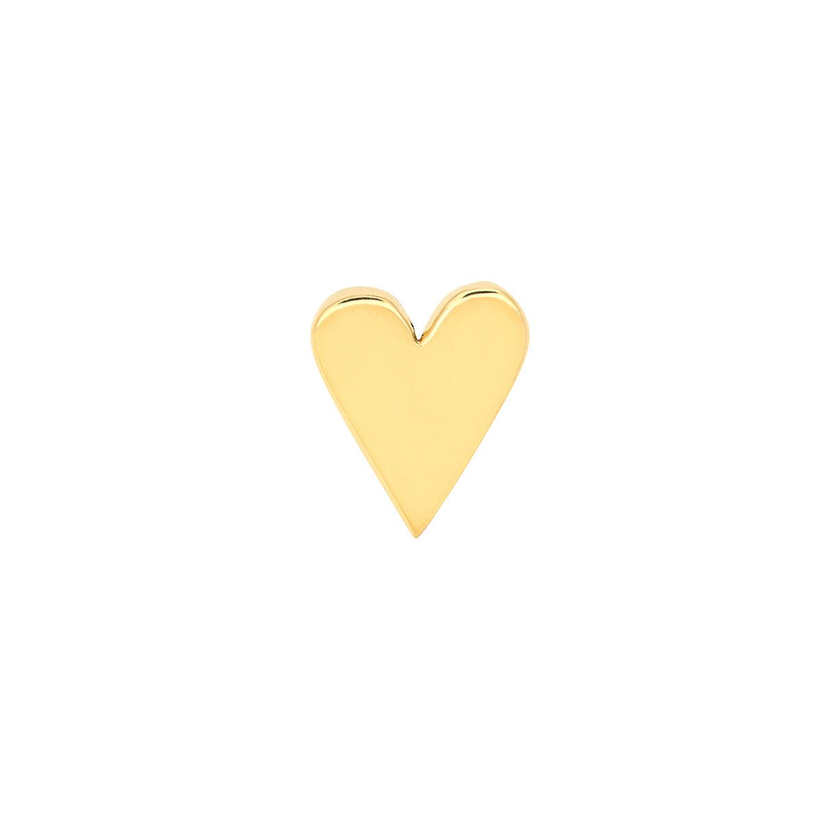 Birmingham Jewelry - 14K Yellow Gold Heart Stud Earrings - Birmingham Jewelry