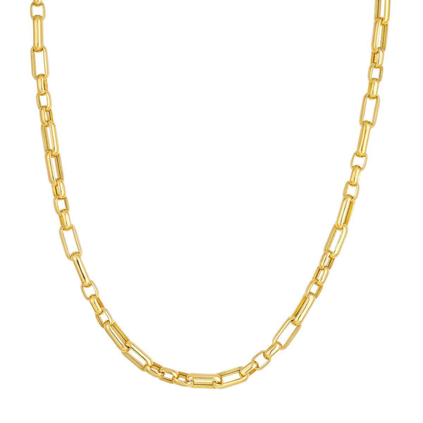 Birmingham Jewelry - 14K Yellow Gold Hollow Handmade Oval Link Chain - Birmingham Jewelry