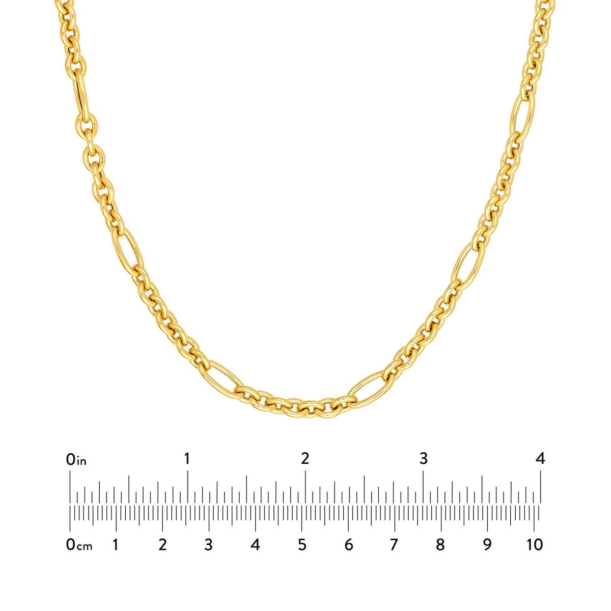 Birmingham Jewelry - 14K Yellow Gold Hollow Oval Link 7+1 Chain - Birmingham Jewelry